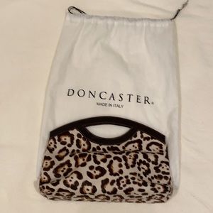 Doncaster Vintage Leather/Calf-Hair Clutch